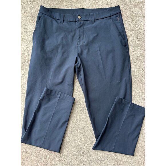 NWOT LULULEMON ABC Classic-Fit 5 Pocket Pant Warpstreme, navy $138 Sz 34 B25 - Picture 2 of 9